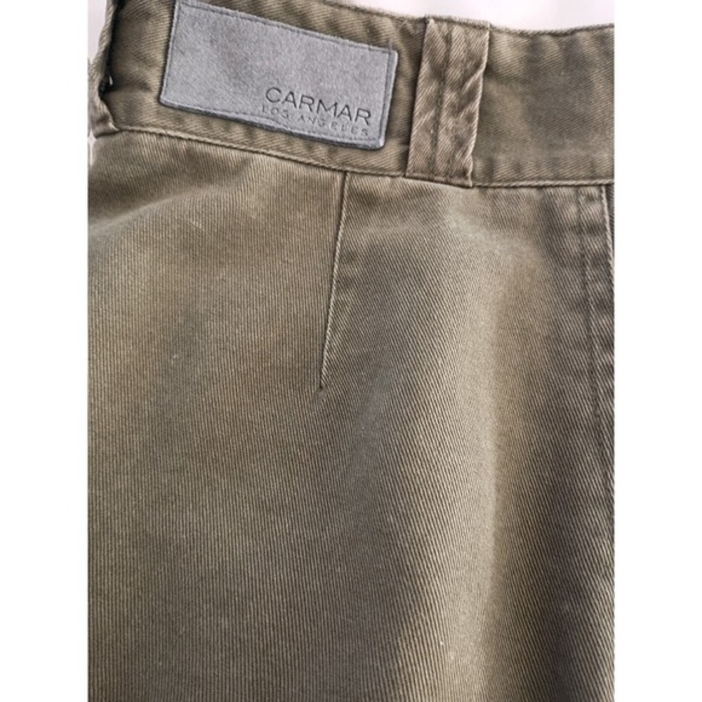 CARMAR CARMAR Olive Green Distressed Cargo Pants Size 26 VTG Grunge Style - Picture 5 of 15